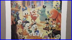 Carl Barks 376/500 Lithograph Which Disney Theme Park is this Idea Sketch