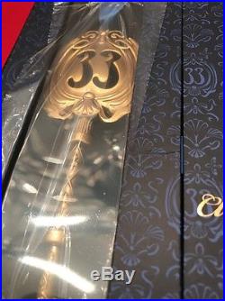 Club 33 Disneyland Exclusive Boxed Gold Brushed Key Ornament