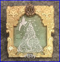 Club 33 Disneyland LE 50th Anniv Pin for December, Tinker Bell & Christmas Tree
