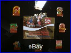 Coca Cola Salutes Disney 15th Anniversary 60 Pin Framed Set In Box