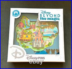 D23 Disney Beyond the Magic Walt Disney World Park Icons Pin Set LE 500