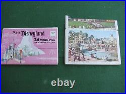 DISNEYLAND 2 Sets of Disneyland Theme Park Folding Postcards