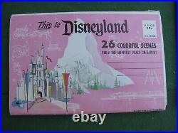 DISNEYLAND 2 Sets of Disneyland Theme Park Folding Postcards