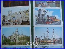 DISNEYLAND 2 Sets of Disneyland Theme Park Folding Postcards