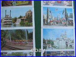 DISNEYLAND 2 Sets of Disneyland Theme Park Folding Postcards