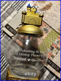 DISNEYLAND 50 YEARS CELEBRATION GUMBALL/CANDY MACHINE Rare Collectible Original