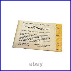 DISNEYLAND Coupon Book 1970's Pass THEME PARK TICKET Disney Souvenir VTG A D