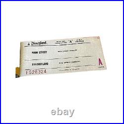 DISNEYLAND Coupon Book 1970's Pass THEME PARK TICKET Disney Souvenir VTG A D