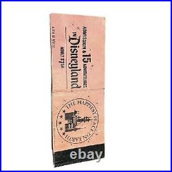 DISNEYLAND Coupon Book 1970's Pass THEME PARK TICKET Disney Souvenir VTG A D
