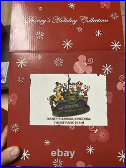 DISNEY Animal Kingdom Theme Park Train Christmas Theme MINT in Original Box