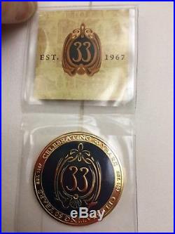 DISNEY CLUB 33 50th ANNIVERSARY MEMBERS ONLY RARE LIMITED EDITION CHALLENGE COIN