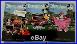 DISNEY- Disneyland AP 2019 Walt's Railroad Train #1 6 Pins (Set of 6) LE