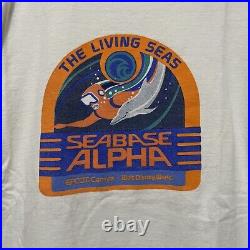 DISNEY Epcot Center The Living Seas Seabase Alpha Shirt Vintage 80s 90s XL