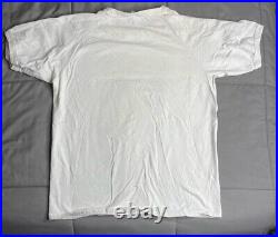 DISNEY Epcot Center The Living Seas Seabase Alpha Shirt Vtg Sz L 80s 90s White