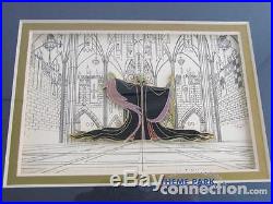DISNEY Female VILLAINS Framed 4 PIN Set Maleficent Evil Queen Cruella Ursula LE