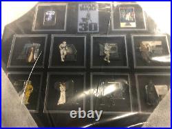 DISNEY STAR WARS WEEKENDS 2007 30TH ANNIVERSARY FRAMED PIN SET LE 100 NEW with COA