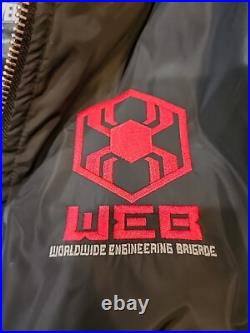 DISNEY Theme PARK MARVEL WEB WORLDWIDE ENGINEERING BRIGADE JACKET MEN'S LARGE