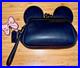 DISNEY X COACH Black Leather WRISTLET / clutch purse MINNIE MOUSE THEME