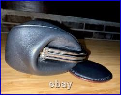 DISNEY X COACH Black Leather WRISTLET / clutch purse MINNIE MOUSE THEME
