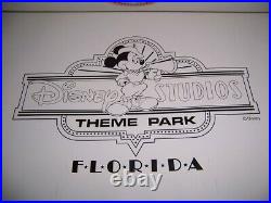 Director Mickey Disney Studios Theme Park Original Artwork Color Guide Art Plate