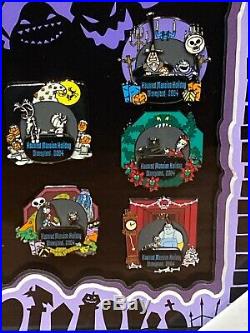 Disney 2004 Nightmare Before Christmas Doom Buddies 11 Pin Framed Set LE 500 NEW
