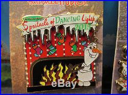 Disney 2015 Osborne Spectacle of Dancing Lights 2 Pin Set Mickey, Minnie, Olaf