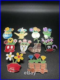 Disney 2020 EPCOT Flower and Garden Mystery 10 Pin Set Potted Plant Pins