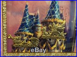 Disney 50th Cinderella Castle Peter Pan Lion King Alice Framed LE 100 Pin Set