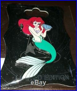 Disney 60th Anniversary WDI Imagineering Little Mermaid Pin Set Ariel, Ursula