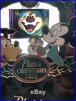 Disney A Piece of Movies PODM Pin Pluto's Christmas Tree Chip Dale LE 2000 Pin