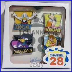 Disney Afternoon Channel 28 Song 4-Pin Box Set Ducktales Darkwing Pooh LE 200