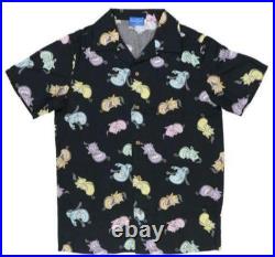 Disney Aladdin Jeannie Aloha Shirt Unisex S Colorful Used