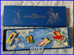 Disney Ambassador Hotel Pin Badge Set Disney VIP Tour Non-sale 5 items