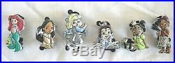 Disney Animators Collection Mystery Pins Series 1 Ariel Belle Moana FULL SET