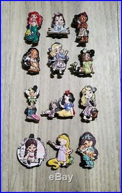 Disney Animators Collection Series 1 & Series 2 Pins Complete Set of 12