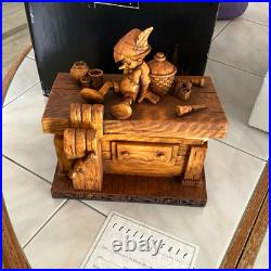 Disney Art Olszewski Theme Parks Pinocchio Carved Wood Lidded Box with Box