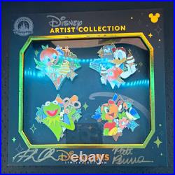 Disney Artist Collection July Theme Park Snacks 4 Pin Box LE 2500