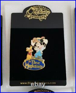 Disney Auctions (6) Pin Set The Three Musketeers Original Packaging LE 100
