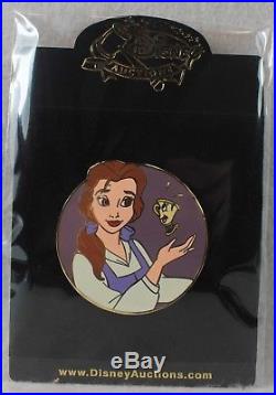 Disney Auctions LE 100 Pin Princess Friends Beauty and the Beast Belle Chip