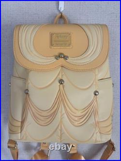 Disney Beauty and the Beast Loungefly Backpack Yellow Used Japan