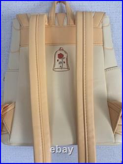 Disney Beauty and the Beast Loungefly Backpack Yellow Used Japan