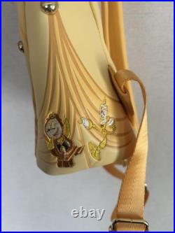Disney Beauty and the Beast Loungefly Backpack Yellow Used Japan
