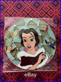 Disney Beauty & the Beast BelleJumbo Stained Glass Fantasy LE Pin
