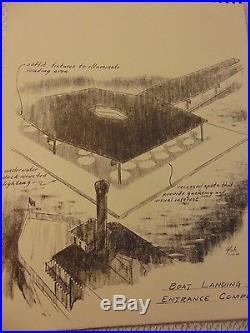Disney Blueprints of Lighting For New Walt Disney World Theme Park Florida 1969
