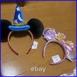 Disney California Rapunzel Fantasia Mickey Headband Set Used Japan Disney California Rapunzel Fantasia Mickey Headband Set Used Japan