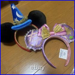 Disney California Rapunzel Fantasia Mickey Headband Set Used Japan Disney California Rapunzel Fantasia Mickey Headband Set Used Japan