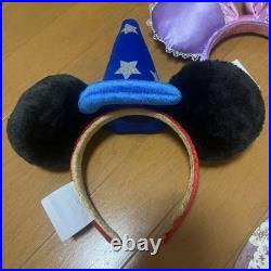 Disney California Rapunzel Fantasia Mickey Headband Set Used Japan Disney California Rapunzel Fantasia Mickey Headband Set Used Japan