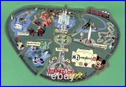 Disney Cast Member PARK ATLAS MAP Disneyland Puzzle Pin Set of 6 RARE LE 1500