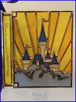 Disney Castle Wdw Storybook Jumbo Mickey Minnie Stained Glass Hinged Le 750 Pin