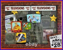 Disney Channel 28 TV Jumbo Pin Mickey Club Duck Tales LE 250 New VHTF Mint